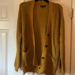Mustard cardigan from American Eagle
